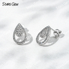 Starsgem 1.2mm Round Brilliant Cut Lab Grown Diamond 18K White Gold Diamond Stud Earrings
