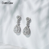 6.5×4.5mm Pear Cut Lab Grown Diamond 18K Gold Diamond Earrings