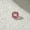 Asscher Cut Pink Padparadscha Color Lab Grown Gemstones