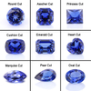 Fancy Shape Royal Blue Color Lab Grown Sapphire Gemstone