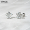 Starsgem 3.2mm Round Brilliant Cut Lab Grown Diamond 18K Gold Diamond Stud Earrings