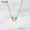 18K Solid Gold 6.45mm Round Brilliant Cut DEF VS Lab Grown Diamond Pendant Necklace