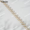 6.5 inches 18K Solid Yellow Gold Vine Leaves Lab Grown Diamond Tennis Bracelet