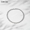 18K Gold 3*3mm Heart Cut Lab Grown Diamond Bezel Set Diamond Bracelet