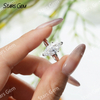 7×14mm Marquise Cut Moissanite S925 Sterling Silver Solitaire Engagement Ring