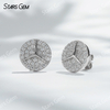 1.4mm Round Brilliant Cut Moissanite S925 Sterling Silver Diamond Stud Earrings