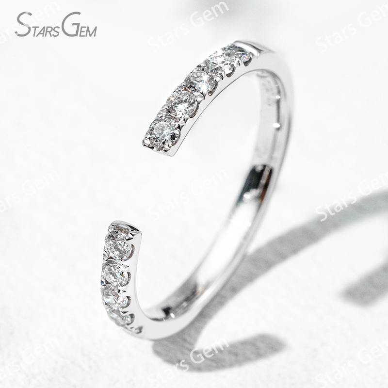 1.9mm Round Brilliant Cut Lab Grown Diamond 18K Gold Diamond Ring