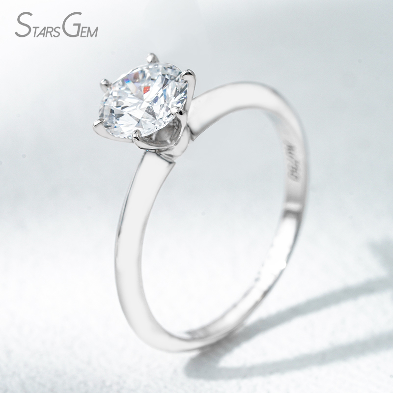 18K Gold 1.1ct Round Brilliant Cut Lab Grown Diamond Solitaire Engagement Ring