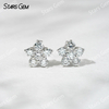 Starsgem 3.2mm Round Brilliant Cut Lab Grown Diamond 18K Gold Diamond Stud Earrings