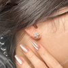 Starsgem 3.6mm Round Brilliant Cut Lab Grown Diamond 18K Yellow Gold Diamond Stud Earrings