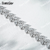 18K White Gold Fancy Shape 3×6mm Marquise Cut Lab Grown Diamond Bracelet
