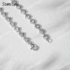 18K Gold 3*3mm Heart Cut Lab Grown Diamond Bezel Set Diamond Bracelet