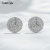 1.4mm Round Brilliant Cut Moissanite S925 Sterling Silver Diamond Stud Earrings