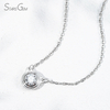 5.19mm Round Brilliant Cut Lab Grown Diamond Bezel Set PT950 Diamond Pendant Necklace
