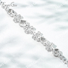 Fancy Shape Lab Grown Diamond 18K White Gold Diamond Bracelet