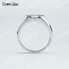 5×10mm Marquise Cut Moissanite S925 Sterling Silver Solitaire Engagement Ring
