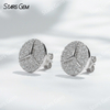 1.4mm Round Brilliant Cut Moissanite S925 Sterling Silver Diamond Stud Earrings
