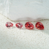 Pear Cut Pink Padparadscha Color Loose Lab Grown Gemstones
