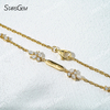 1.8×3mm Marquise Cut & 1.7mm and 2mm Round Brilliant Cut Lab Grown Diamond 18K Yellow Gold Diamond Bracelet