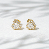 Starsgem Heart Shape Lab Diamond Earrings Jewelry 1.2ct Diamond per pair 18K Gold Lab Grown Diamond Stud Earrings