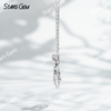 Lock with my Heart 18K White Gold Necklace DEF VS Lab Grown Diamond Pendant