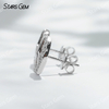 1.4mm Round Brilliant Cut Moissanite S925 Sterling Silver Diamond Stud Earrings