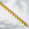 2.5×3.5mm Radiant Cut & Pear Cut Yellow Lab Grown Diamond 18K Yellow Gold Diamond Bracelet