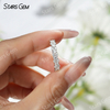 1.9mm & 2.6mm Round Brilliant Cut Moissanite S925 Sterling Silver Diamond Ring