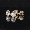 18K Yellow Gold Martini Set 1 Carat T.W Lab Grown Diamond Earring