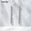 2.7mm Round Brilliant Cut Lab Grown Diamond 18K White Gold Diamond Earrings