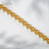 2.5×3.5mm Radiant Cut & Pear Cut Yellow Lab Grown Diamond 18K Yellow Gold Diamond Bracelet