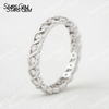 1.8mm Round Brilliant Cut Moissanite S925 Sterling Silver Diamond Eternity Ring