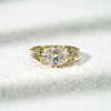 10K Yellow Gold Oval Cut Lab Grown Diamond Solitaire Engagement Ring 