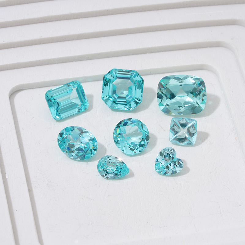 Starsgem Lab Grown Paraiba Color Gemstone Loose Synthetic Sapphire Paraiba Lab grown Gemstone