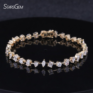 Starsgem Group Order Lab grown diamond fancy diamond tennis bracelet 