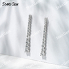 2.7mm Round Brilliant Cut Lab Grown Diamond 18K White Gold Diamond Earrings