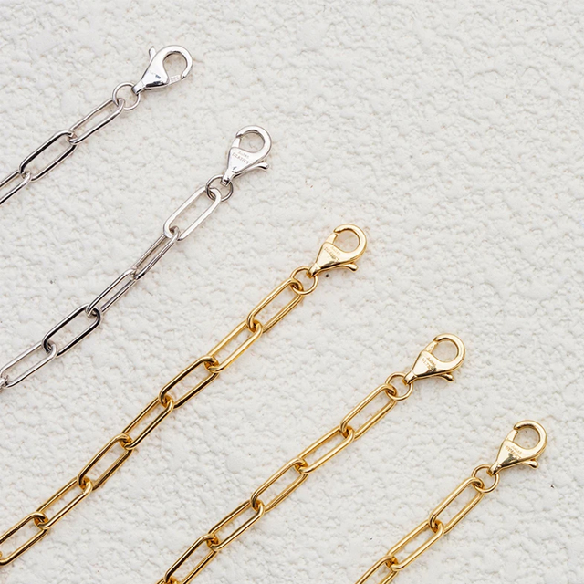 14K Gold Color Lab Grown Gemstone Chain Tennis Bracelets