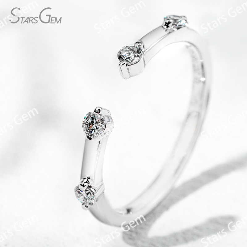 2.3mm Round Brilliant Cut Lab Grown Diamond 18K Gold Diamond Ring