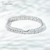 2.5×5mm Marquise Cut Lab Grown Diamond 18K White Gold Tennis Bracelet