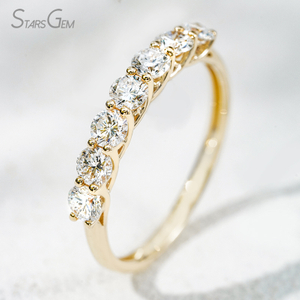 Starsgem March Group order Seven stones lab diamond wedding band