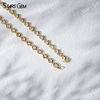 18K Gold 3*3mm Heart Cut Lab Grown Diamond Bezel Set Diamond Bracelet