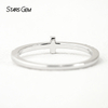 1.2mm Round Brilliant Cut Moissanite S925 Sterling Silver Diamond Eternity Ring
