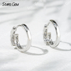 2.1mm Round Brilliant Cut Lab Grown Diamond 18K White Gold Diamond Earrings