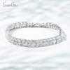 2.5×5mm Marquise Cut Lab Grown Diamond 18K White Gold Tennis Bracelet