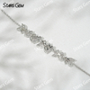 18K White Gold Bangles Butterfly Shape Lab Grown Diamond Bracelets