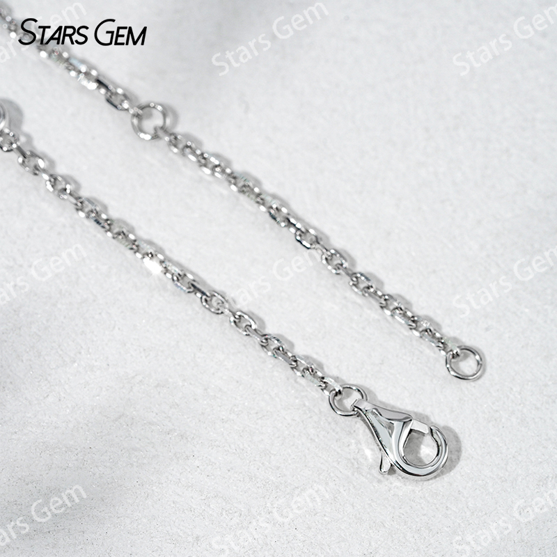 18K White Gold Bracelets Bangles Flower Set 4x2.5mm Pear Cut Lab Grown Diamond Bracelet