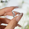 4mm Round Brilliant Cut Moissanite S925 Sterling Silver Five Stone Diamond Ring
