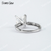 7×7mm Princess Cut Moissanite S925 Sterling Silver Solitaire Engagement Ring