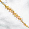2.5×3.5mm Radiant Cut Yellow Lab Grown Diamond 18K Yellow Gold Diamond Bracelet