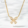 3.6×7mm Marquise Cut & 3×5mm Pear Cut Lab Grown Diamond 18K Gold Diamond Pendant Necklace